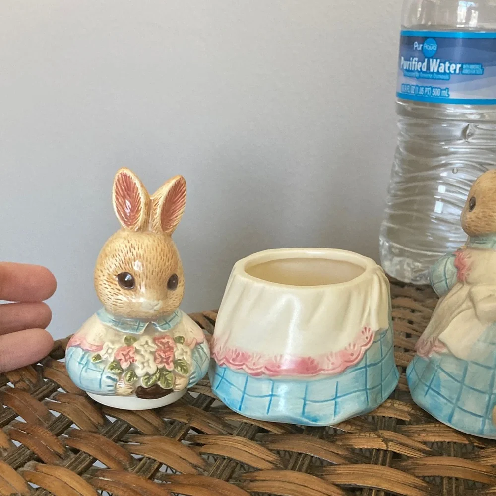 Charming Bunny sugar/cream Set - Cream and Pink - Picture 3 of 4